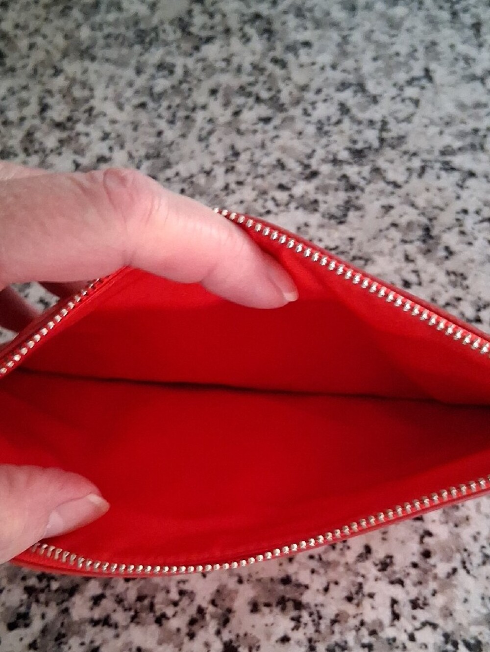 Coach Orange  Zip Wallet Clutch EUC - Picture 5 of 6